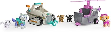 paw patrol adventure bay animal rescue skye and everest