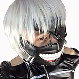 Rulercosplay Tokyo Ghoul Kaneki Ken Cosplay Mask Halloween Prop Zipper Mask