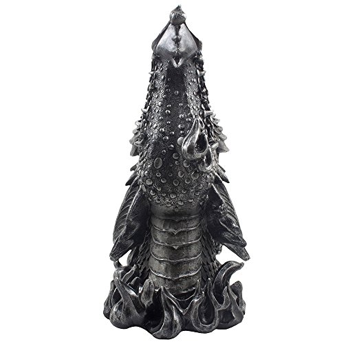 Mythical Fire Breathing Dragon Incense Holder & Burner Combo Statue for Sticks or Cones with Decorative Display Stand of Flames As Gothic Home Decor Aromatherapy Sculptures and Medieval Fantasy Gifts - Thumbnail 3