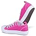 [SAV102-PINK-8] Girls Canvas Sneakers - Pink Tennis Shoes, Toddler Size 8