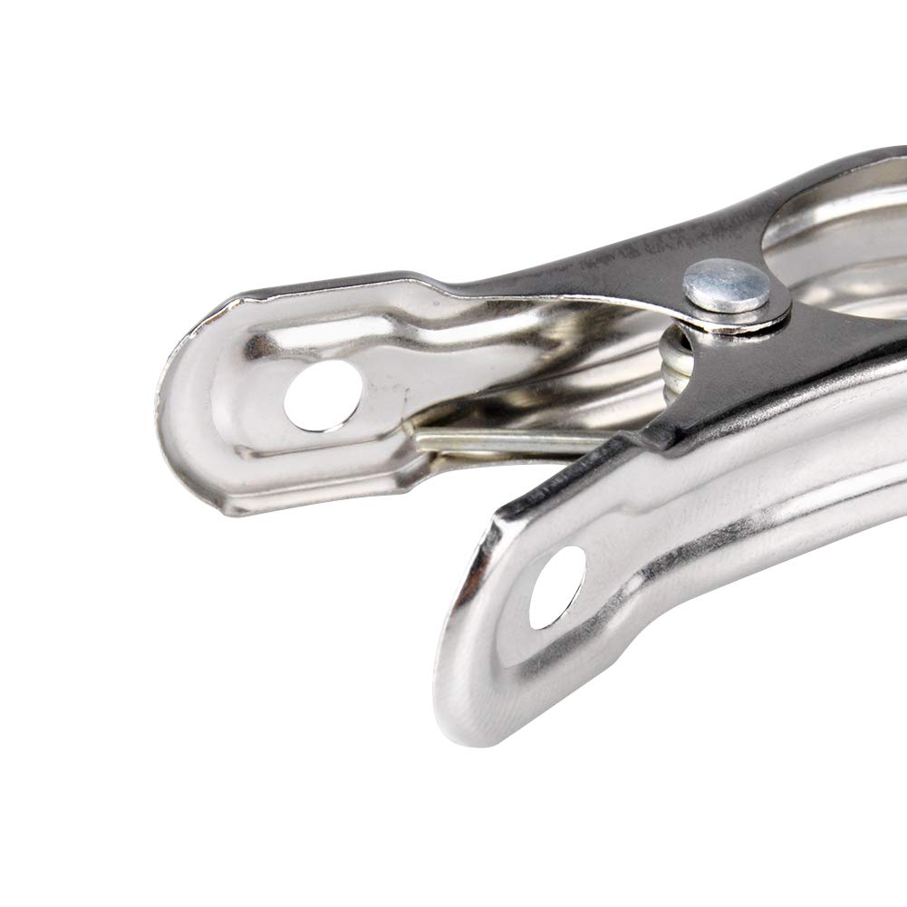 Imagine Clips de Acero Inoxidable Clips de Primavera Clips pequeños Pinzas para la Ropa para Carpetas, Ropa Interior, Calcetines, Edredones, Ropa, Pantalones, Camisas (40x5.5cm)