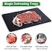Fast Defrosting Trays Green Silicone Rubber Corner Fastest Thaw Meat or Frozen Food Safely No Need to Use Any Microwave, Hot Water, Electricity