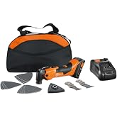 Fein Cordless MultiMaster AMM 500 AS 2 Ah | Starlock Plus Mount, QuickIn System, AMPShare/Bosch 18V Battery Compatible, With Nylon Bag, 71293865090