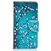 HKW LG K7 / K8 Case,LG Tribute 5 Case,LG Escape 3 Case, Plum Blossom Kickstand Flip Folio PU Leather Protective Wallet Case Cover Screen Protector for LG K7 / K8 / Escape 3 / Tribute 5 (MA1380)
