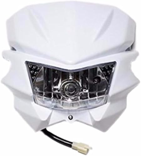 Amazon Sska C バイク ヘッド ライト カウル フェイス カワサキ Dトラッカー Klx250 Kdx250 Kdx125 Ksr110 汎用 白 ヘッドライト 車 バイク
