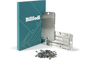 BILLFODL Steel Bitcoin Wallet for Hardware Wallet Backup - Cold Wallet Backup compatible with Trezor One, Ledger Nano S and KeepKey hardware wallet