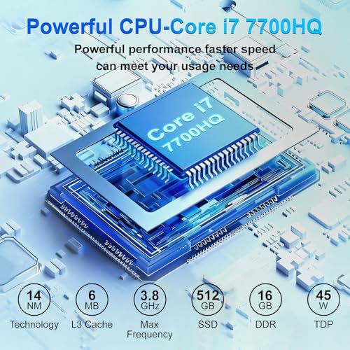 SUKOTOP 23,8 Pouces Ordinateur Tout-en-Un Ordinateur de Bureau de écran courbé Core i7 (jusqu'à 3,8 Ghz) 16 Go RAM 512 Go SSD Dual Band WiFi Bluetooth 5.0 Complet avec Clavier et Souris câblé
