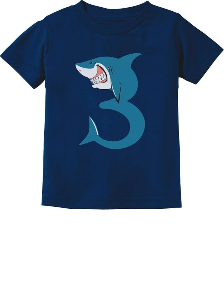 TeeStars - 3rd Birthday Shark Party Gift for 3 Year Old Toddler Kids T-Shirt
