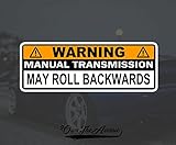 OwnTheAvenue Warning Manual Transmission Bumper Sticker Decal Stick Shift Car JDM Funny 6