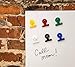 Magnetic Bulldog Binder Clips,Strong,Colored,Whiteboard & Fridge Paper Holder,Decorative,Cool,Assorted,Metal Cabinet & Erase Board,Blocknote Magnet Organizer for Office,School,Home - Bullseye Office