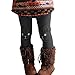 BOBORA Kid Girls Legging Pants Cute Rabbit Printed Fleece Thick Tights