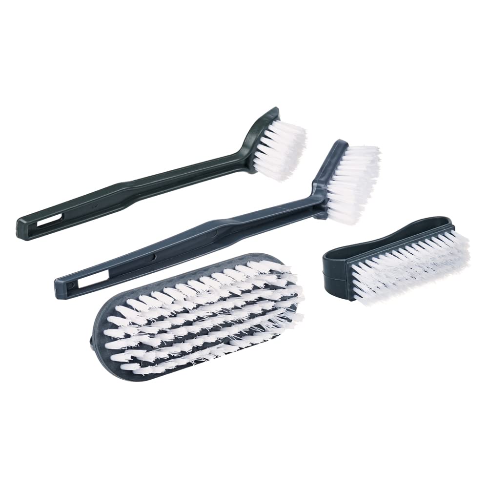 Invero® Pack of 4 Assorted Washing Up Brush Cleaning Brushes ideal for all Kitchens and Bathrooms