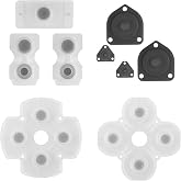 4 Sets Conductive Silicon Button Pads Controller Button | Repair Part Replacement Compatible with Sony PS4 Playstation 4 Controller Set