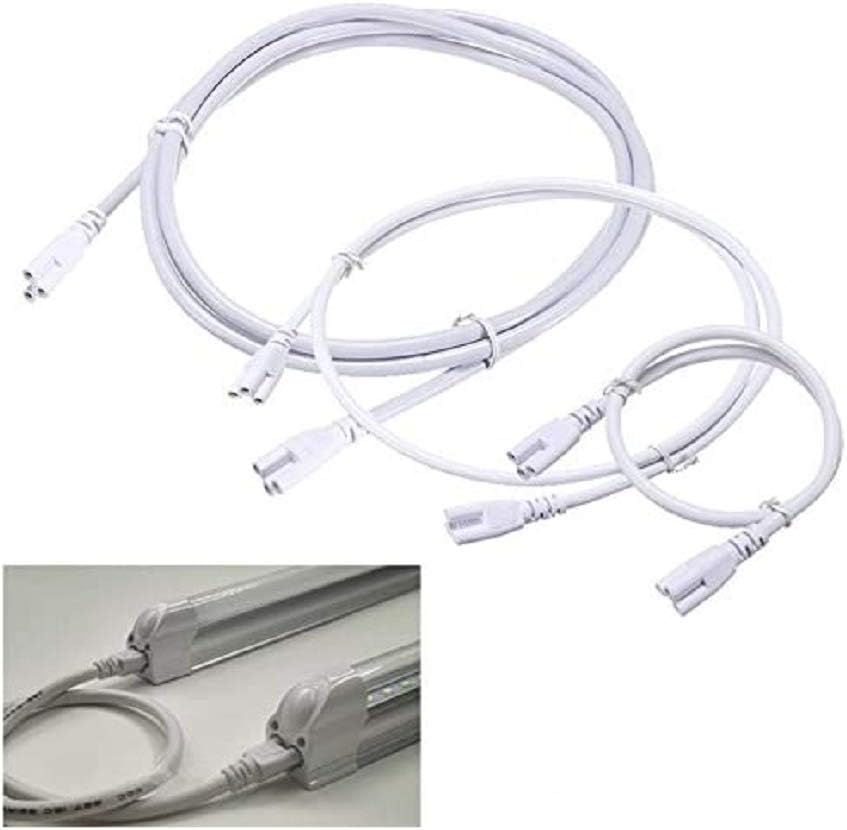0.5/1/2M T5 T8 Connector Cable Cord Wire For Integrated Led Fluorescent Tube Light Bulb - 100Cm