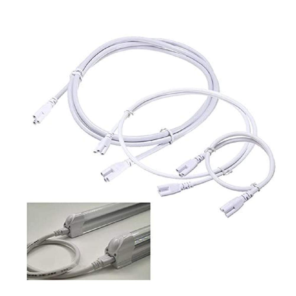 0.5/1/2M T5 T8 Connector Cable Cord Wire For Integrated Led Fluorescent Tube Light Bulb - 100Cm