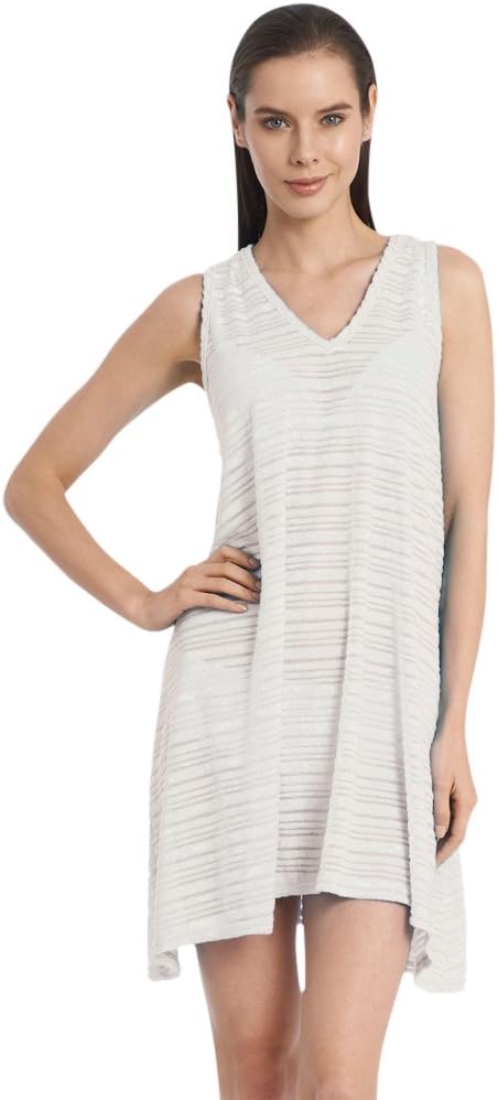 JORDAN TAYLOR Plus Size Belize White V-Neck Handkerchief Dress 2X