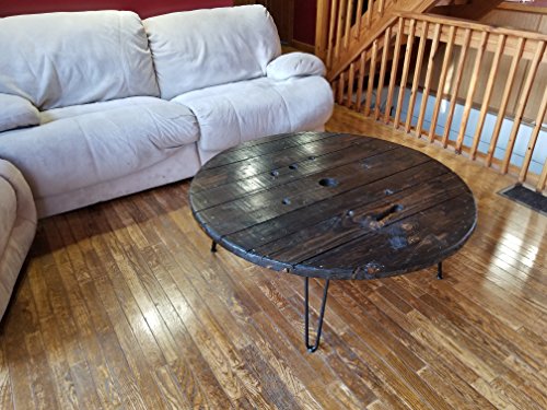 TradeGear Double Rod Hairpin Table Legs, 16 Inch Mid-Century Style Coffee Table Legs, Heavy Duty ½ Inch Double Weld Steel with Black Powder Finish, Includes Floor Protector Feet and Screws, Set of 4