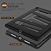 MoKo Case for iPad Pro 9.7 - [Kickstand] Durable Hybrid Silicone + Hard Polycarbonate Kid Proof with Foldable Stand Protective Cover for Apple iPad Pro 9.7 Inch 2016 Release Tablet, BLACK