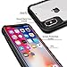 iPhone X Case, DAUPIN iPhone X Premium TPU Hard PC Clear Back Wireless Charging Shock Absorbing Case for Apple iPhone X 5.8 inch (2017 Release) - Black