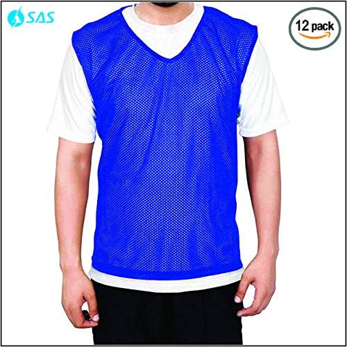 SAS SPORTS Training Bibs - Football Bibs-Reversible Bibs -Football Bibs Pack of 12