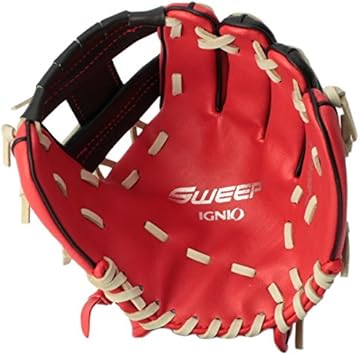 Amazon イグニオ Ignio 野球 軟式グローブ 少年 右投用 オールラウンド用 レッドxブラック Ig 8bg4026 イグニオ Ignio グラブ ミット