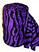 Super Soft Coral Fleece Blanket Queen 92x76 by WPM, Violet (DAHL-CORALVIOLET-Zebra)