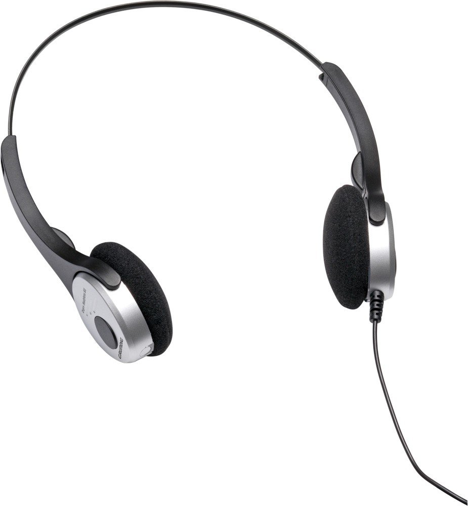 GRUNDIG Digta 565 Headphones with Wire, 95 dB, 2.6 m, Black, Silver