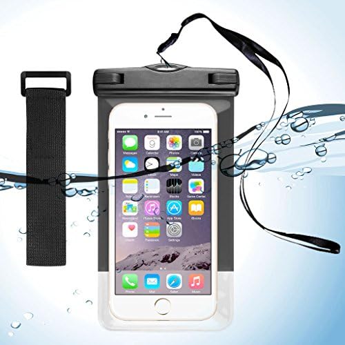 Universal Waterproof case, Samcore Cellphone Dry Bag Pouch with Armband And Neck Strap for Apple iPhone 6S, 6S Plus, Galaxy S5/S6/S6 Edge/S6 Edge Plus, S7/S7 Edge, Note, LG up to 6.0" Diagonal [BLACK]