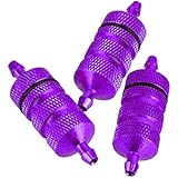 3Pcs ShareGoo RC Aluminum Nitro Fuel Filter for HSP Traxxas 1/8 1/10 RC Nitro Car Buggy Truck,Purple