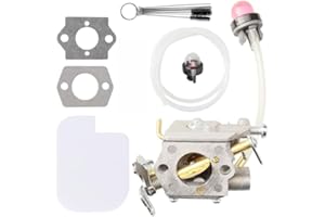 Carburetor Kit Replacement for Poulan PR4218 PL3314 PL3816 PR4016 PD4218 Chainsaws Designed to Fit OE 596786602 with Necessar