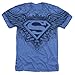 Superman Winged S Shield Logo All Over T Shirt & Stickers (Medium)