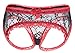 Sofishie Ruffle Back Midnight Bow-Tie Panties - Black 2 - Small