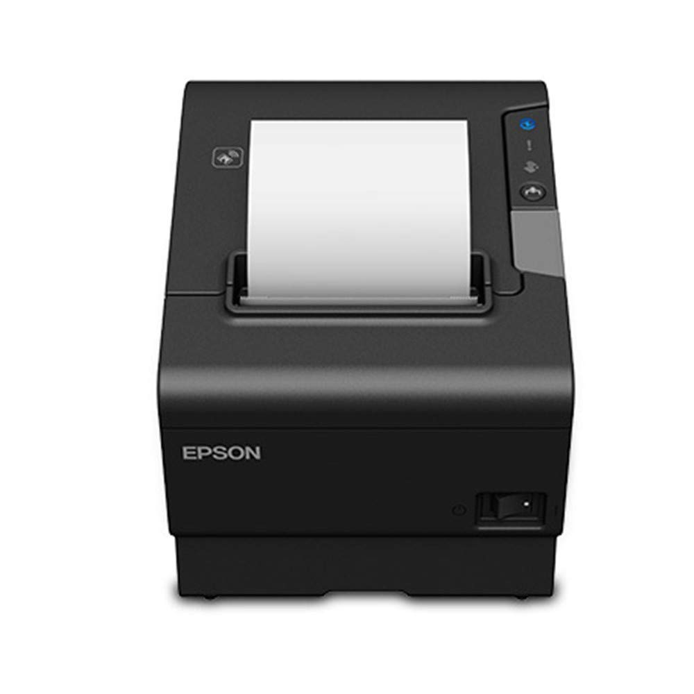 Photo 1 of Epson TM-T88VI Thermal Receipt Printer - Ethernet, USB and Serial Interfaces, Black, Ps-180 Power Supply and AC Cable (Renewed)