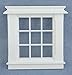 Melody Jane Dolls House Miniature White Plastic Georgian Window Frame 9 Pane DIY Builders