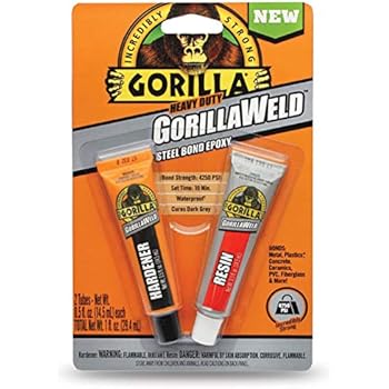 Gorilla Heavy Duty GorillaWeld Steel Bond 2-Part Epoxy, (Pack of 1)