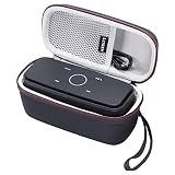 LTGEM Case for DOSS Touch Wireless Bluetooth V4.0 Portable Speaker with HD Sound and Bass-Fits Cable-Black