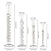 Glass Graduated Measuring Cylinder Set 100ml 50ml 25ml 10ml with 2 Glass Stirring Rod and 2 Dropper by SUPERLELE