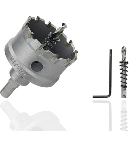 100mm Carburo Agujero Cortador, TCT Agujero Sierras Para 2mm Inoxidable Acero Lamina Metal Unique Bargains Sierras De Corona