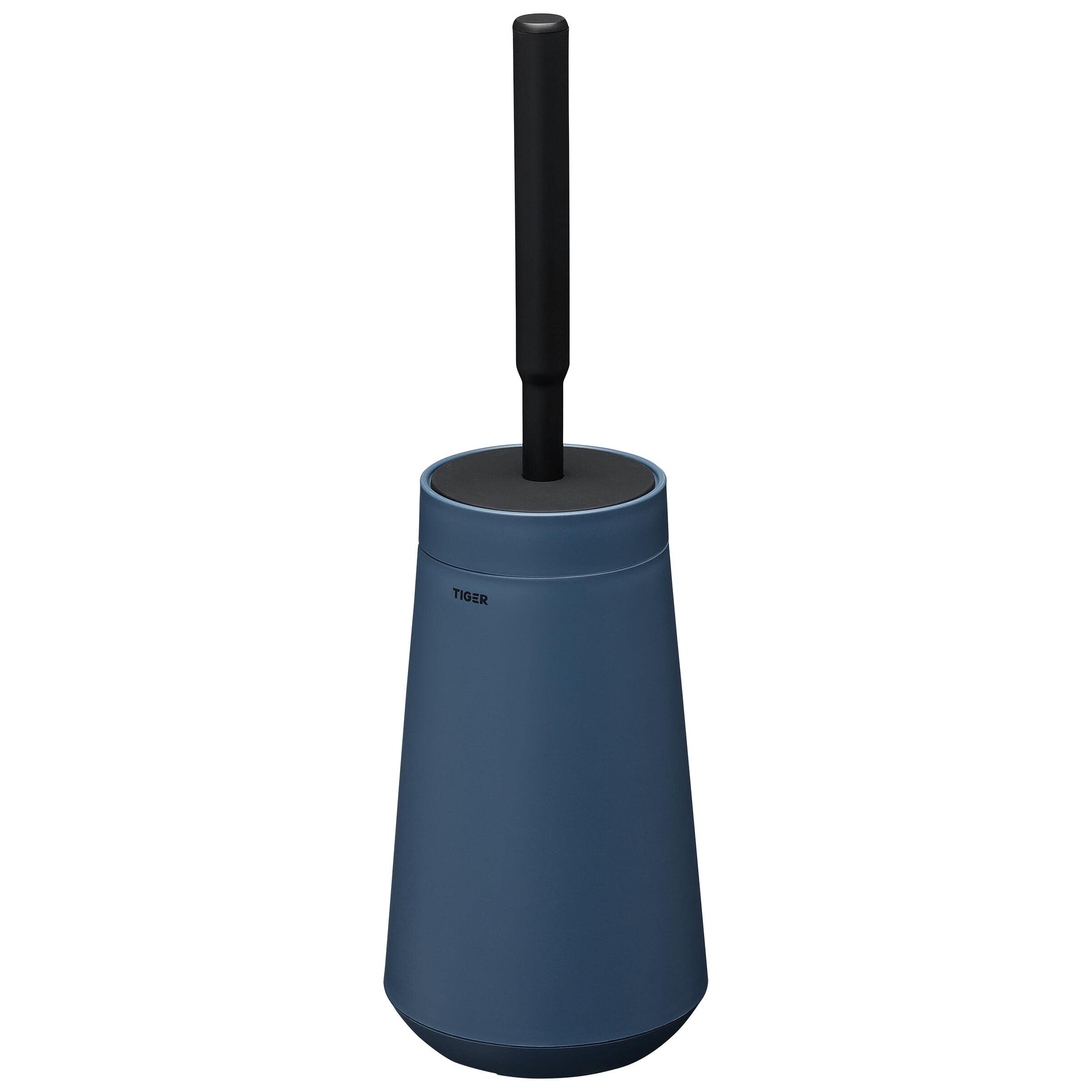 Tiger Tess, Toilet brush holder with Swoop® brush flexible, Blue/Black, 129x129x412mm