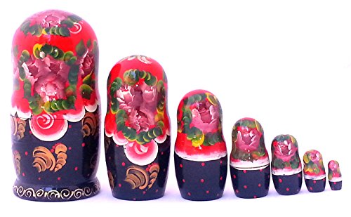 Cinderella Russian Nesting dolls Hand Carved Hand Painted 7 piece DOLL Set fairy tale