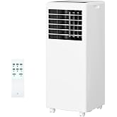 Portable Air Conditioner, 8000 BTU Portable AC Unit Cooling Up to 350 Sq.Ft, 3-In-1 Air Conditioner with Fan &amp; Dehumidifier Mode, Remote Control, LED Display, 24 Timer for Bedroom, Living Room, Office