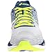 ASICS Men's Gel Nimbus 18 Running Shoe, Silver/Ink/Flash Yellow, 10 M US