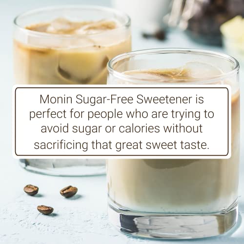 Monin Sugar Free Sweetener, Great for Coffee, Cocktails, & Lattes