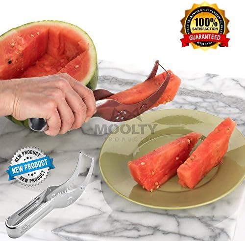 Easy Slicer Watermelon Stainless Steel Corer Server Fruit Peeler Multi Purpose Smart Perfect Cutter Useful Best Tool Kitchen Items Accesories Gadgets Safe Easy to Use 100% Guarantee Eco Friendly