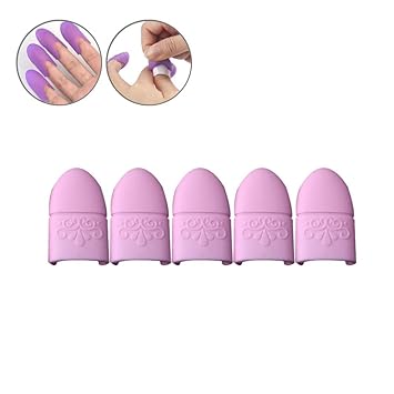 Amazon Com Pawaca 5pcs Silicone Nail Art Polish Remover Soak Off