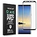 BONUM Galaxy Note 8 Screen Protector,Full Coverage Anti-Scratch, Anti-Fingerprint, Easy to Install Curved Tempered Glass Screen Protector (Black)