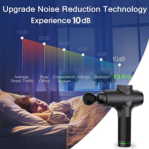 Massage-Gun-Deep-Tissue-Percussion-Muscle-Massager-Handheld-Electric-Body-Massager-Sports-Drill-Portable-Super-Quiet-Brushless-Motor-with-4-Massage-Heads-and-6-Adjustable-Speed