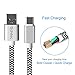 SCHITEC USB C Cable, 4Pack[1ft 3ft 6ft 10ft] USB C to USB A Nylon Braided Micro USB C Charger Cable for Samsung Galaxy S9 S8 S8+ Note 8, LG G5 G6 V30 V20 Google Pixel Nexus 5X 6P MacBook