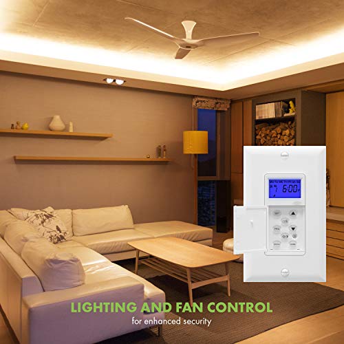 TOPGREENER Digital Astronomic Timer Switch, 7Day Programmable Sunrise