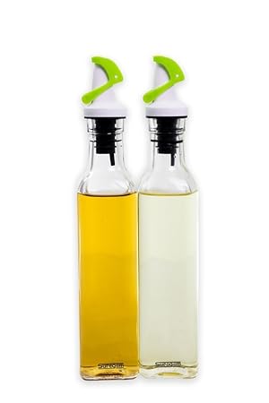 oil-vinegar de oliva vinagrera botellas de vidrio 255 270 ml Juego de 2 con